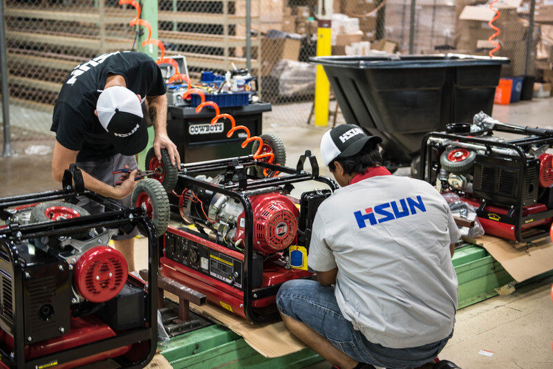 HISUN Motors Donates 260 Generators to Help Hurricane Victims